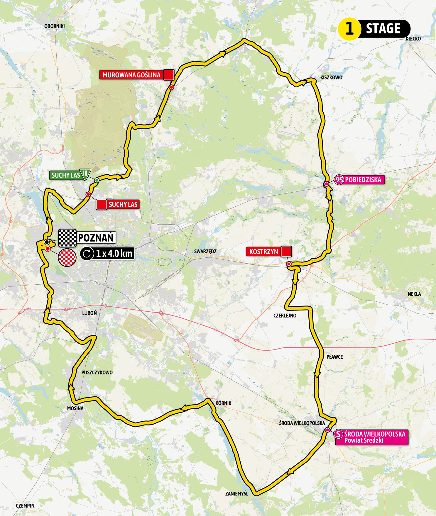 tour de pologne 2023 etap 7 mapa